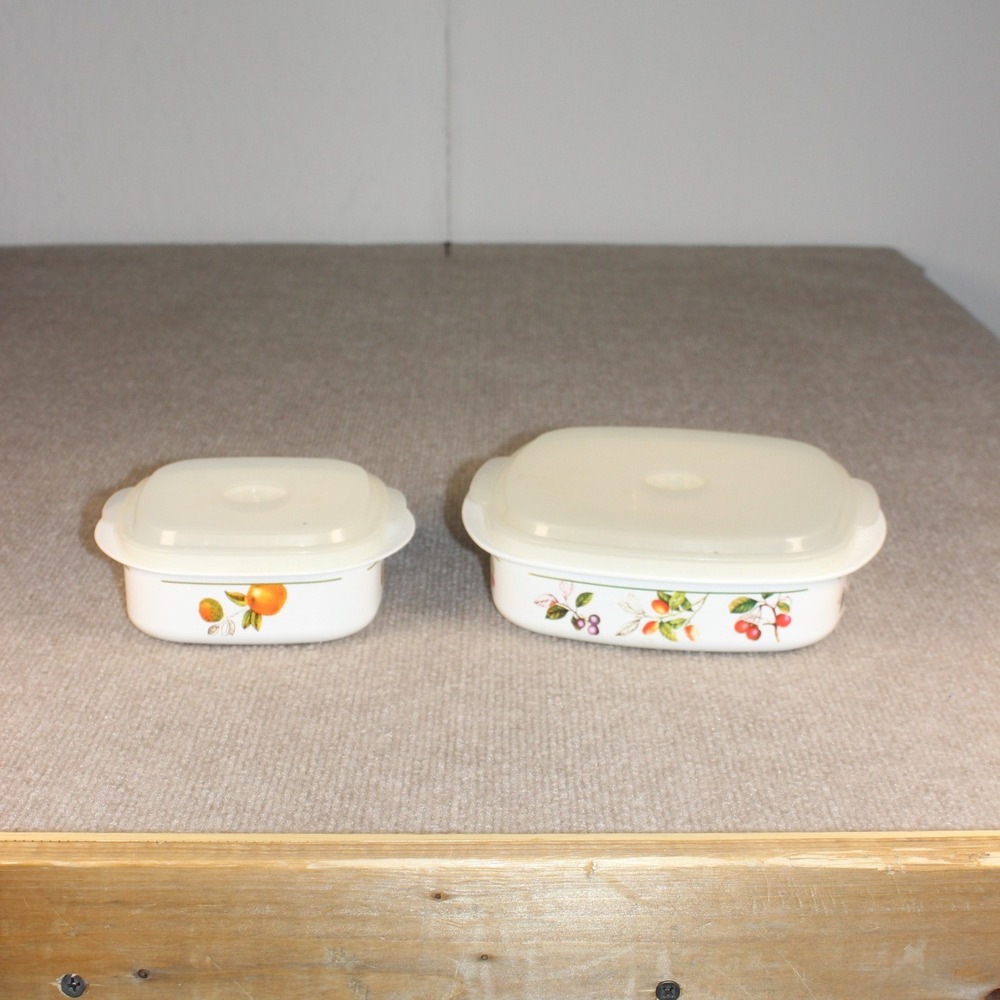 Villeroy & Boch French Garden Food Storage Containers Set of 2 Fruit Pattern